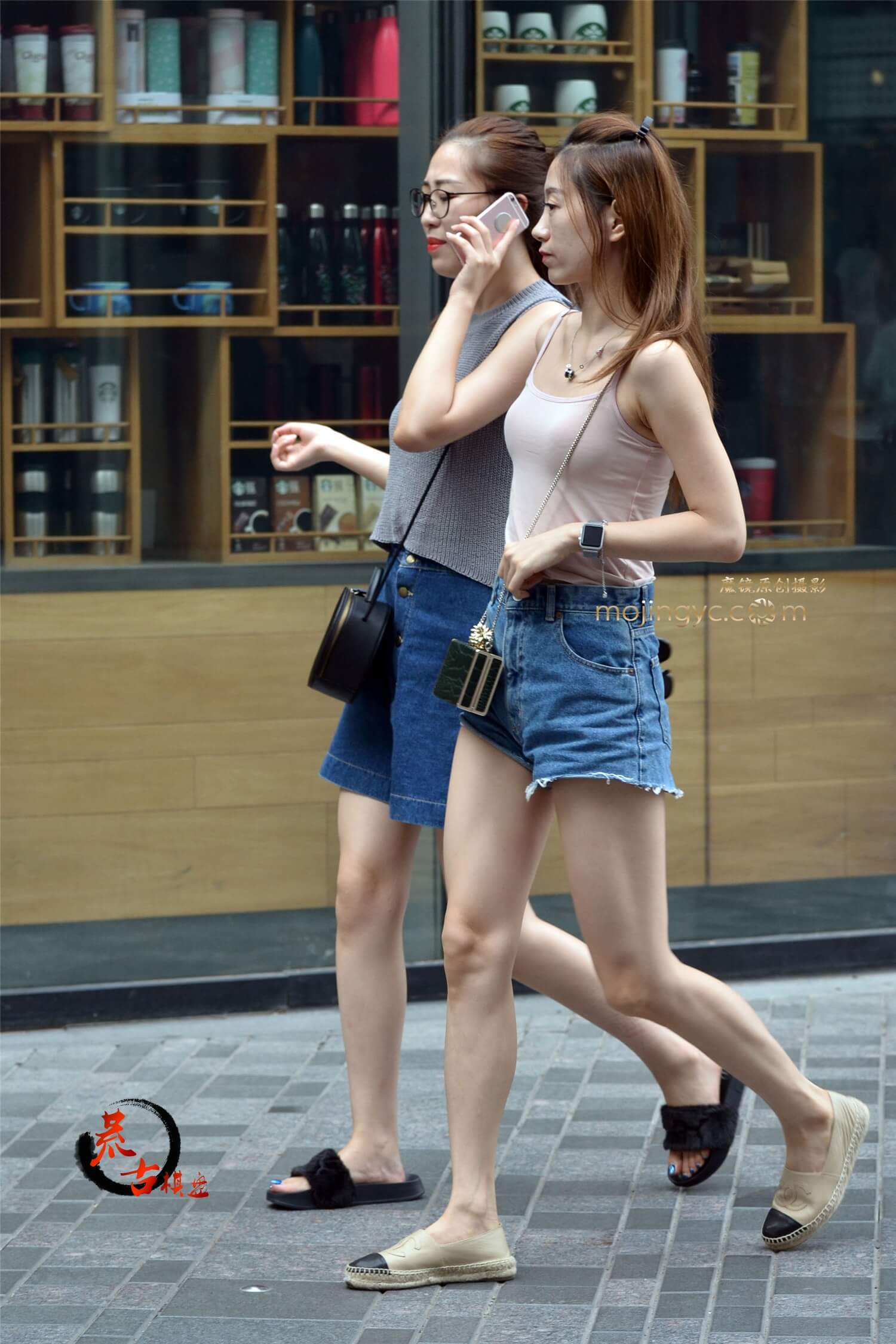 牛仔短裤短裙姐妹