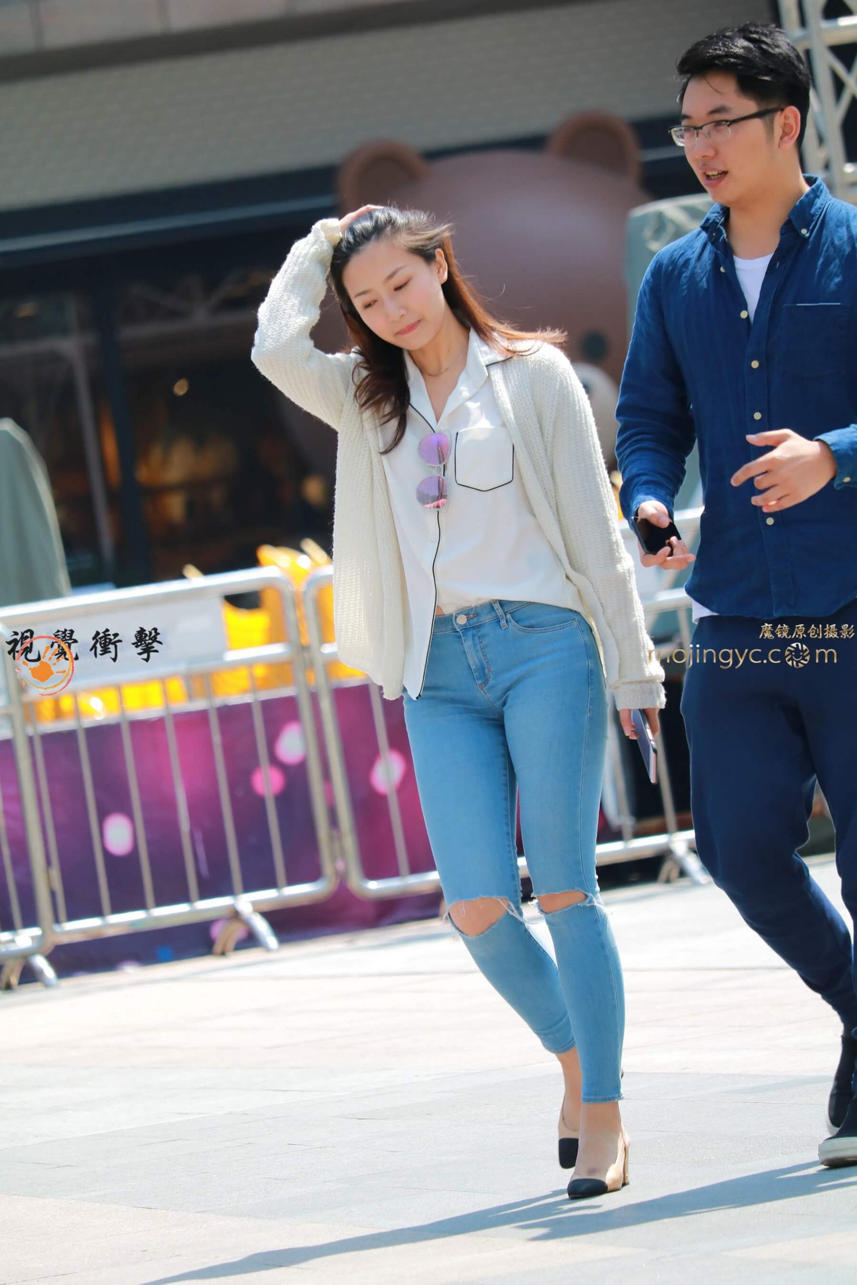 靓丽美女 紧身牛仔裤 【14p