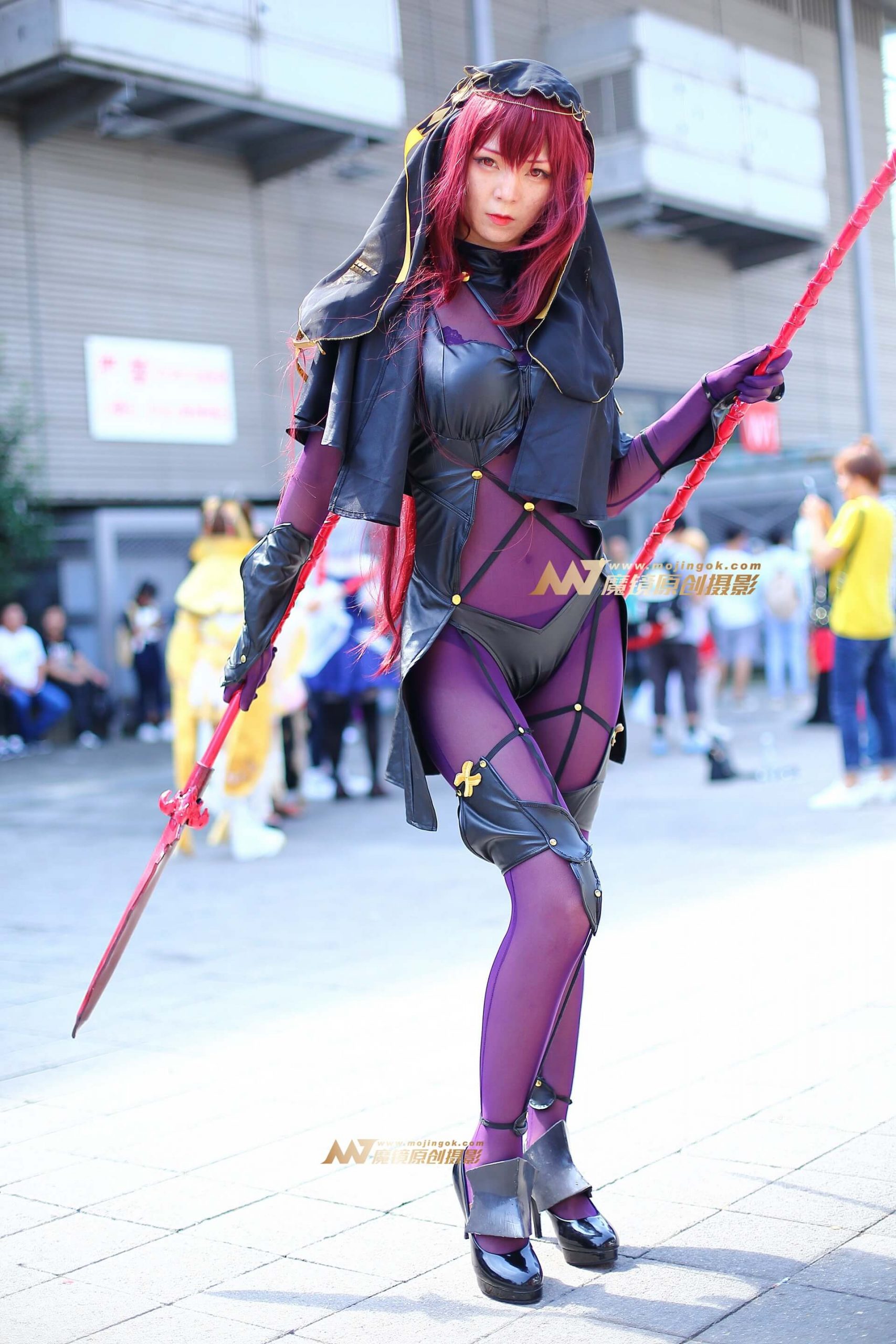 紫色cosplay