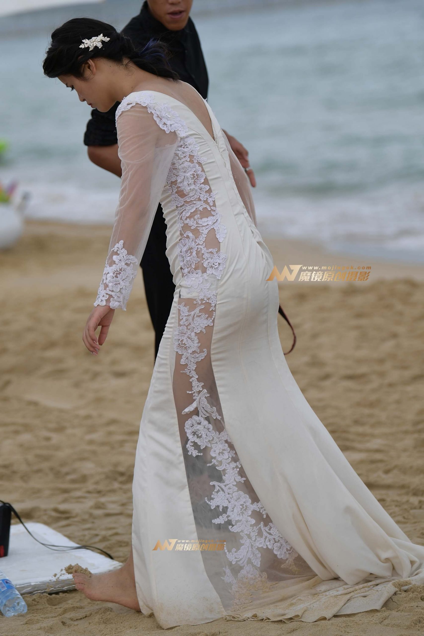 海边美丽的新娘