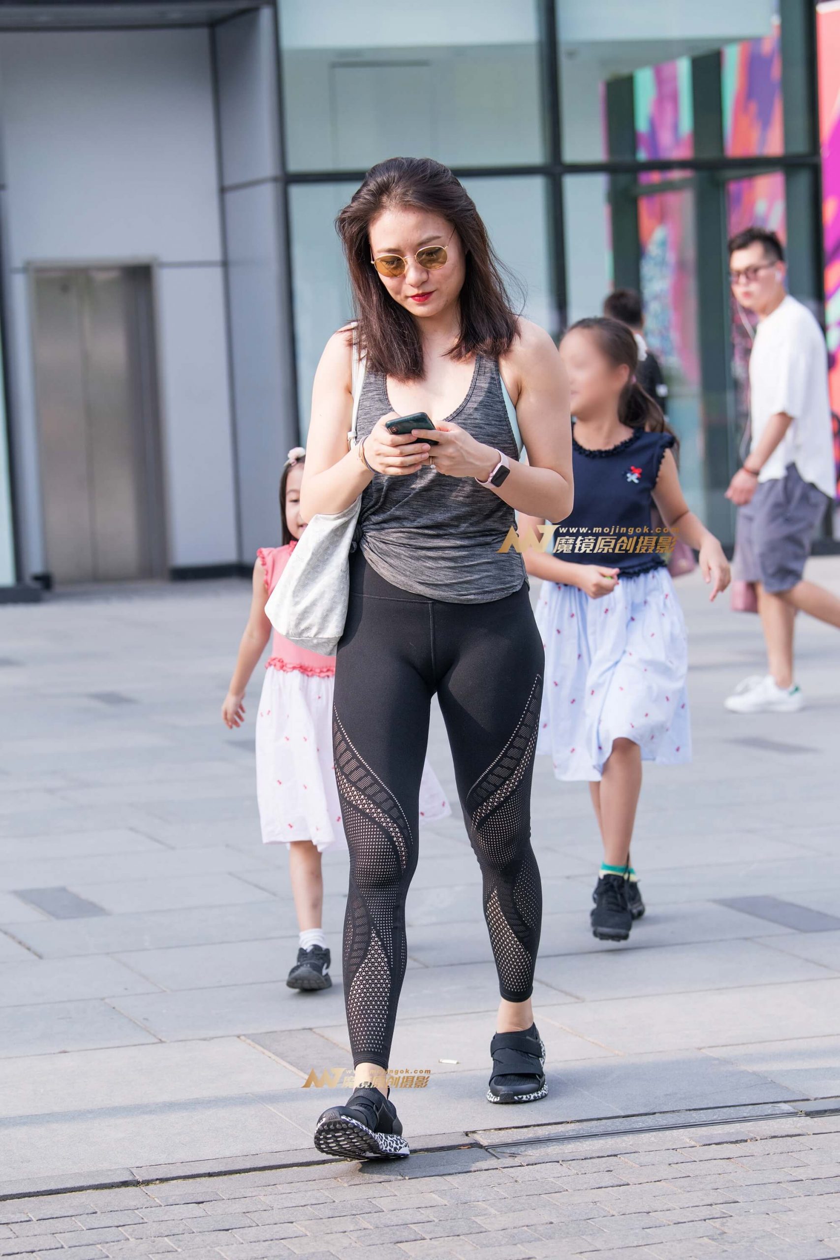 【一只傻麋鹿赛帖】黑色紧身弹力裤少妇
