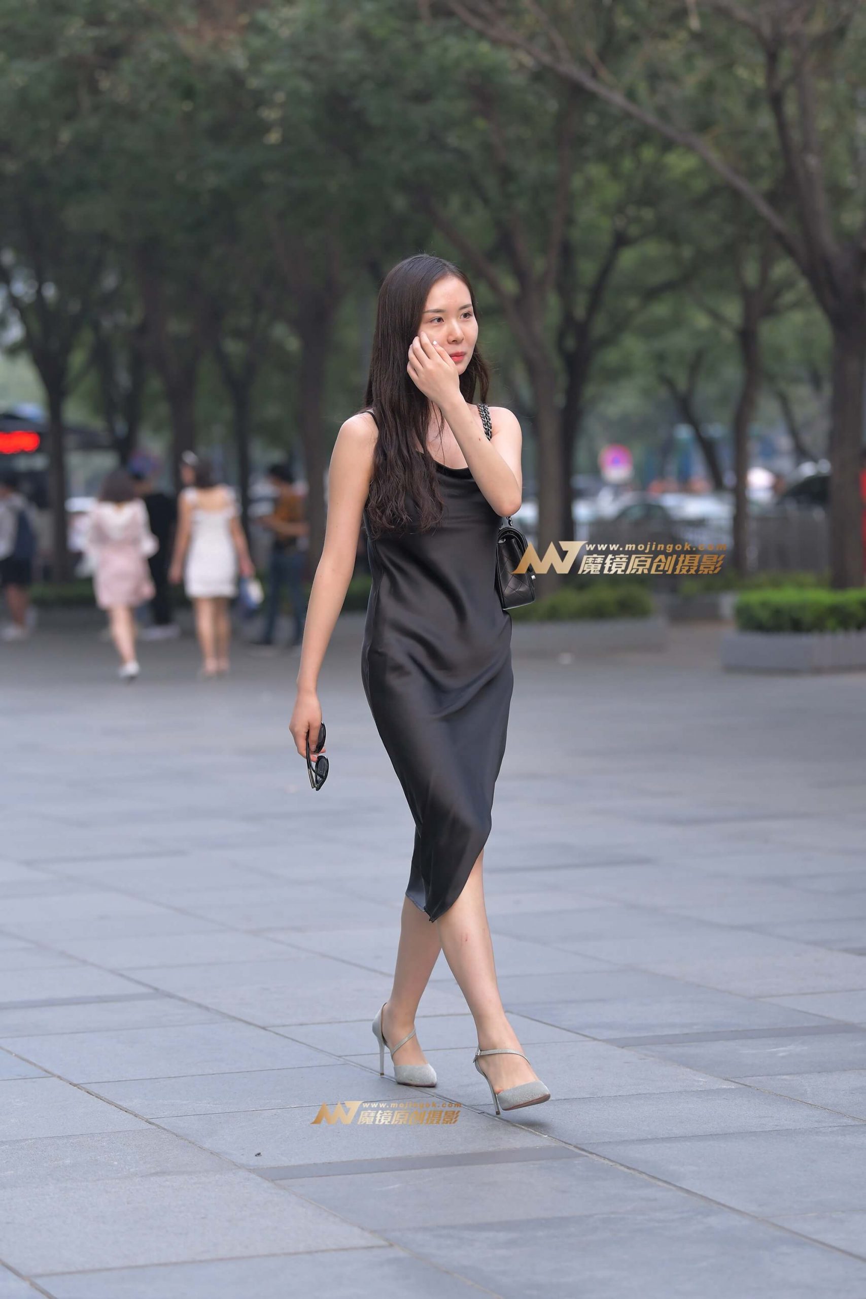 【红石赛帖】黑色长裙气质少妇