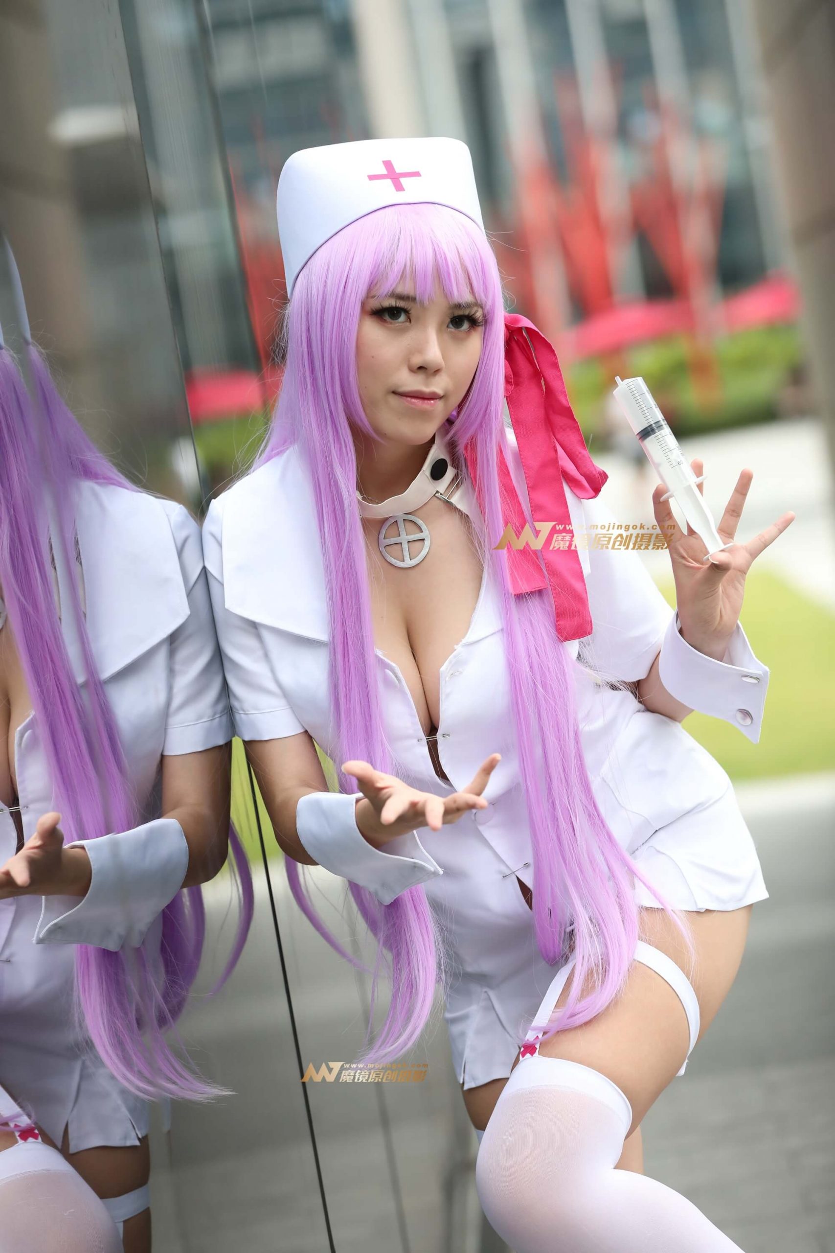 紫发护士