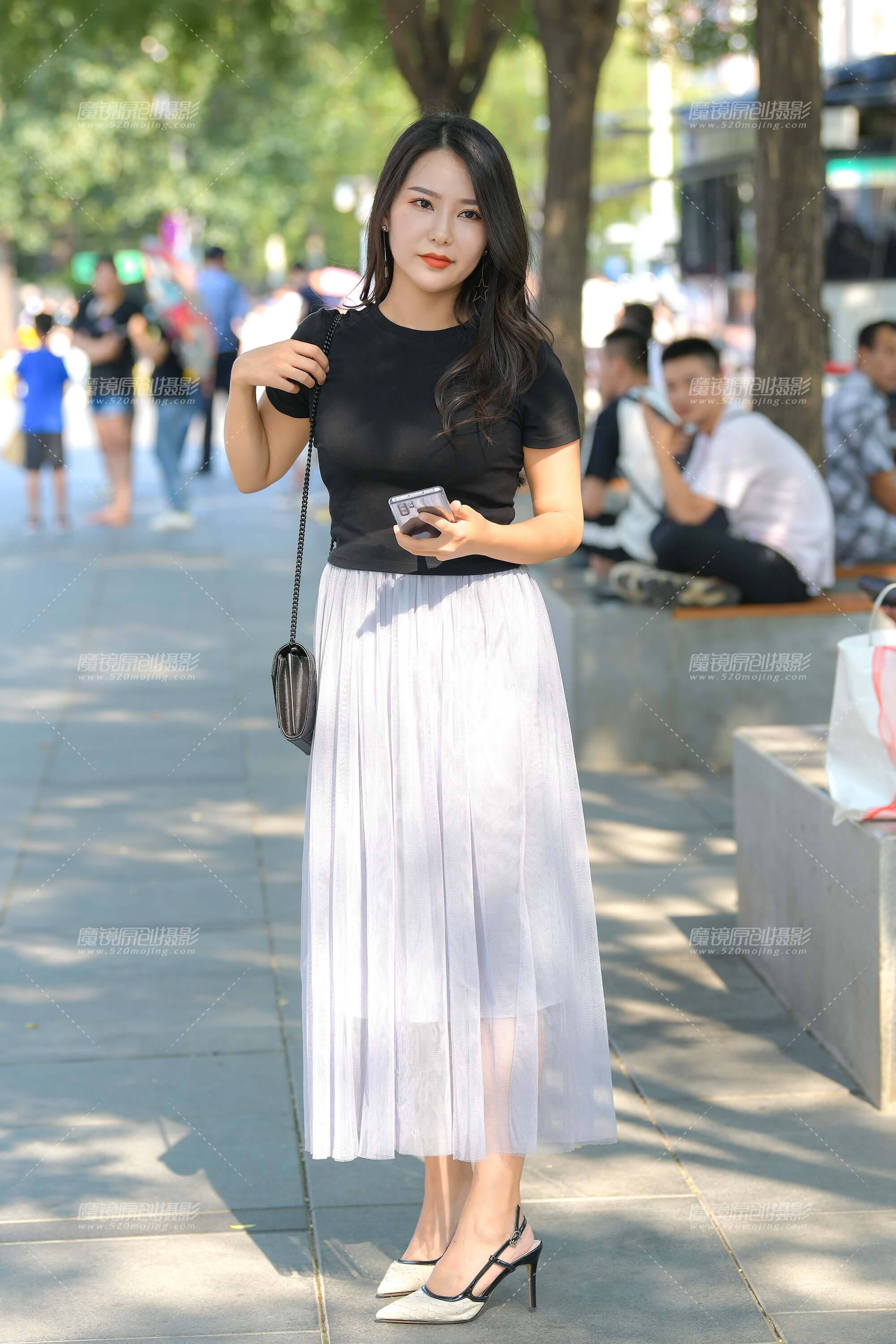 【街拍之魂赛帖】美丽白长裙