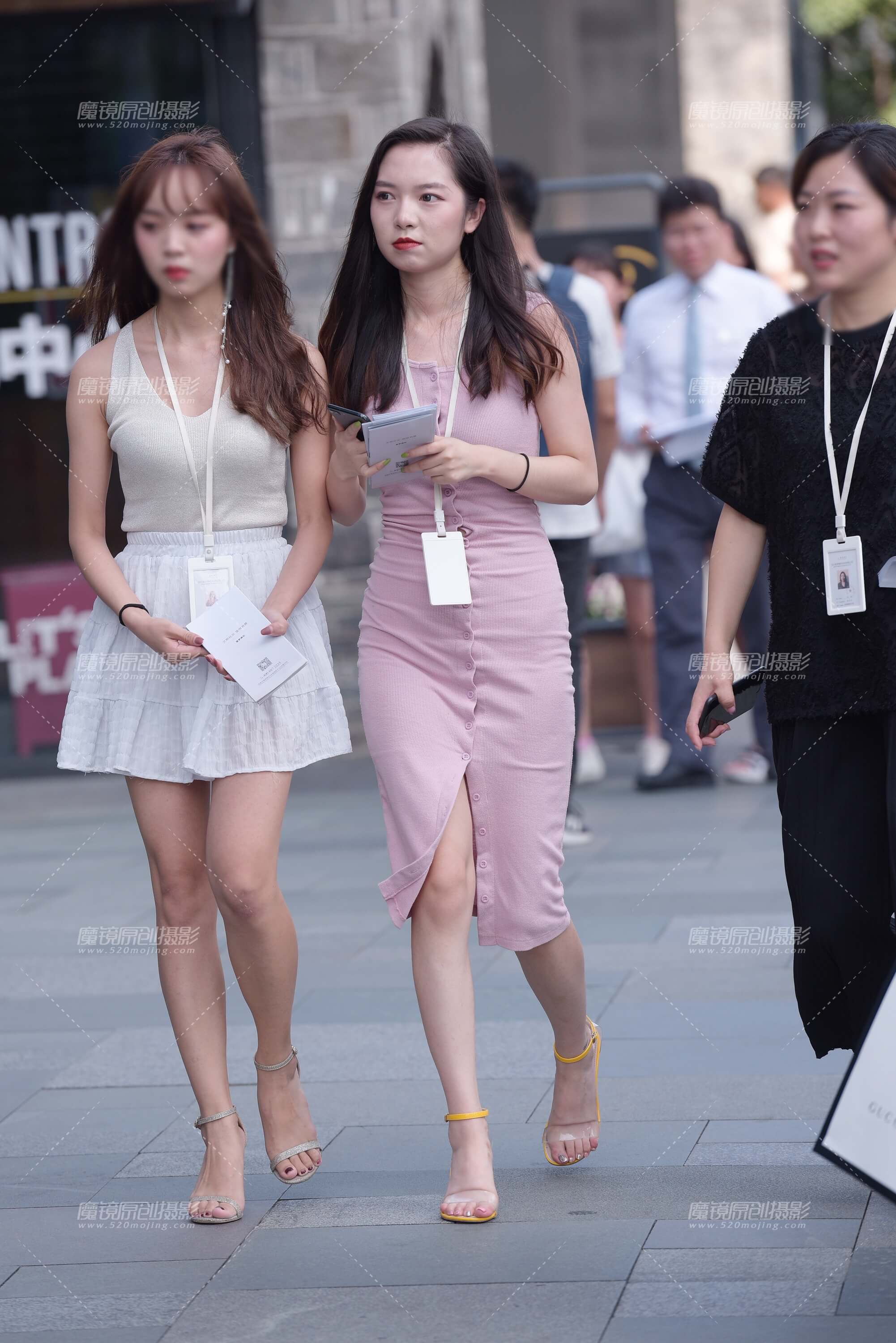 销售的美女