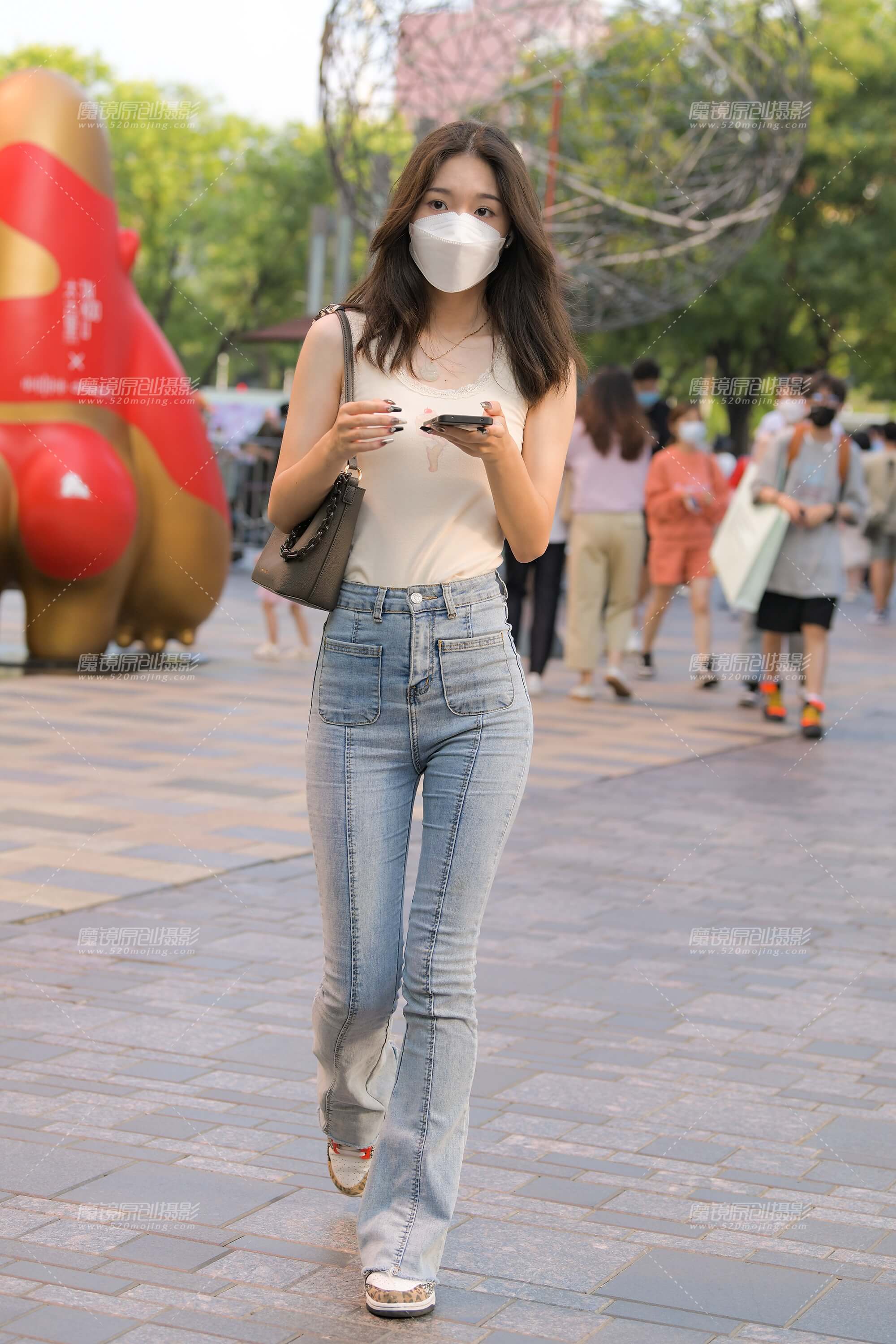 牛仔裤美女